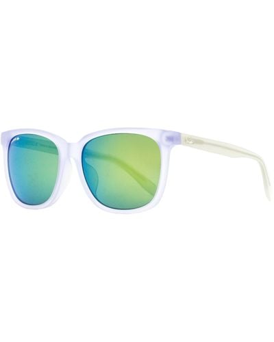 Lacoste Rectangular Sunglasses L838sa Matte Crystal 56mm - Green