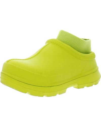 UGG Tasman X Slip On Rain Boots Clogs - Yellow