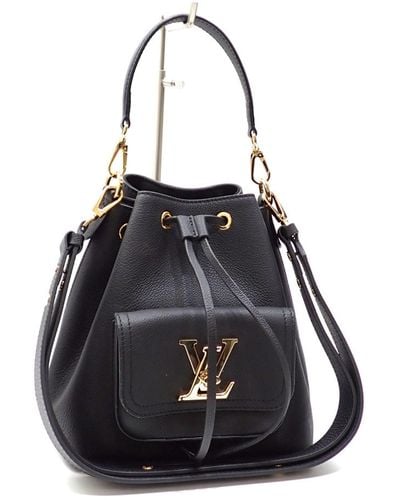 Louis Vuitton Lockme Leather Shoulder Bag (pre-owned) - Black