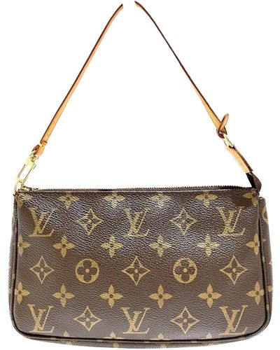Louis Vuitton Pochette Accessoires Canvas Clutch Bag (pre-owned) - Metallic