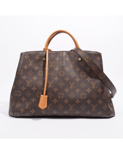 Louis Vuitton Montaigne Gm Monogram Coated Canvas Shoulder Bag - Brown