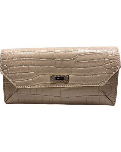 Bally Linney Suzy 6227770 Skin Continental Wallet - Natural