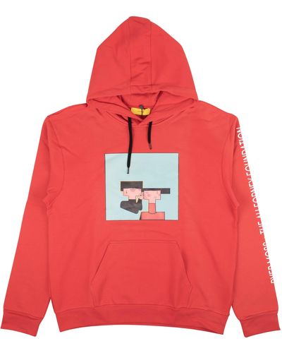 Pyer Moss Red Multi Graphic Pullover Hoodie