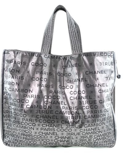 Chanel Polyester Tote Bag (pre-owned) - Metallic