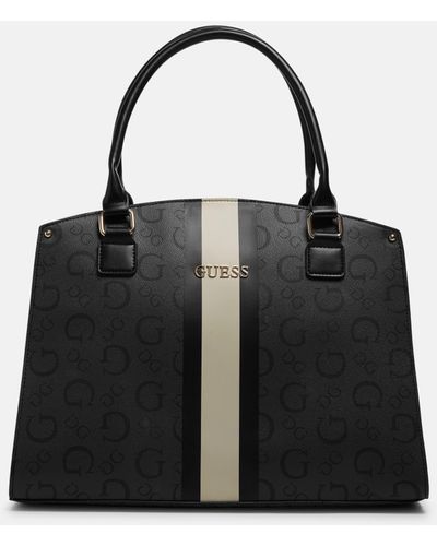 Guess Factory Anakin Logo Arched Tote - Black