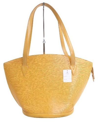Louis Vuitton Saint Jacques Leather Tote Bag (pre-owned) - Yellow