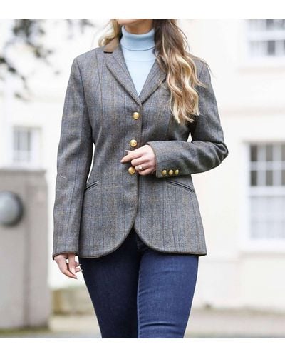 Alan Paine Tweed Ladies Surrey Blazer - Gray