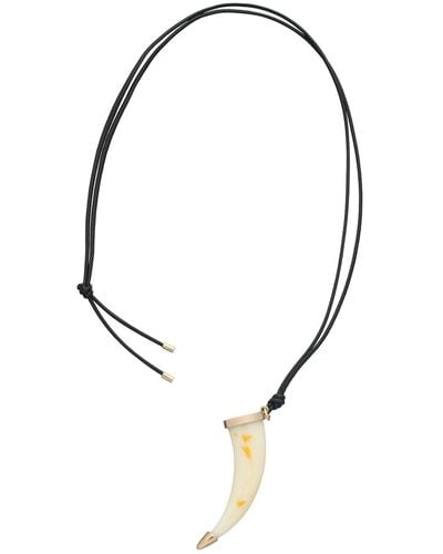 A.P.C. Roadie Cuir Necklace - White