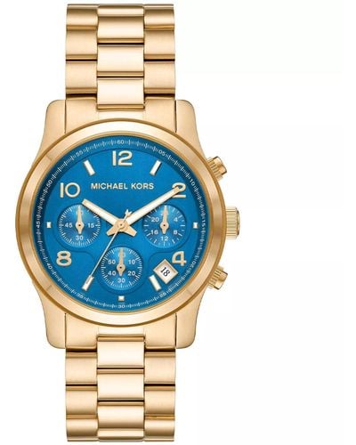 Michael Kors Runway Blue Dial Watch
