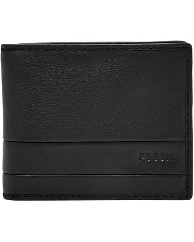 Fossil Lufkin Leather Bifold - Black