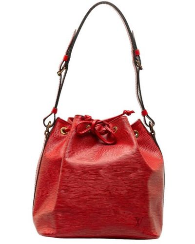 Louis Vuitton Noé Leather Shoulder Bag (pre-owned) - Red