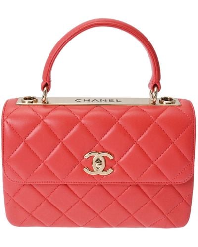 Chanel Matelassé Leather Shopper Bag (pre-owned) - Red