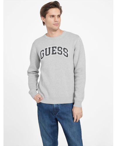 Guess Factory Kelly Embroidered Sweater - Gray