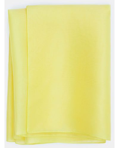 Lafayette 148 New York Silk Organza Stole - Yellow