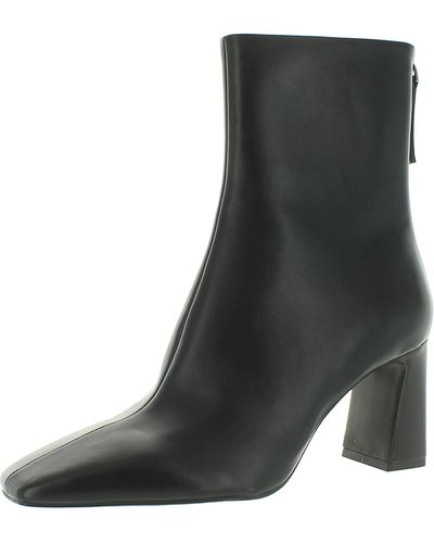 Mng Comfort Insole Patent Ankle Boots - Black