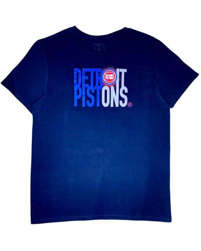 FISLL Detroit Pistons Text Tee - Blue