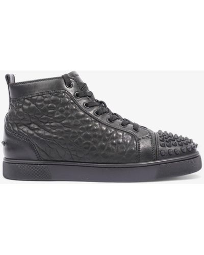 Christian Louboutin Louis Junior Spikes High-tops Leather - Black