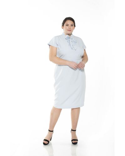Alexia Admor Carolina Dress - Plus Size - White