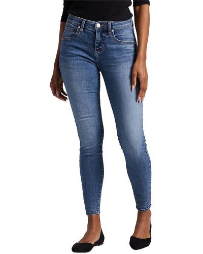 Jag Jeans Cecilia Mid-rise Stretch Skinny Jeans - Blue