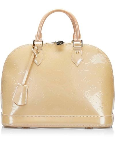 Louis Vuitton Vernis Alma Pm Handbag (pre-owned) - Natural