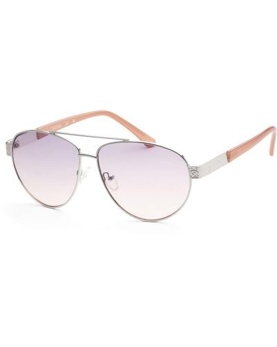 Guess 60mm Black Sunglasses Gf0414-10b - Pink