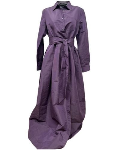Sara Roka Elanat B Techno Taffeta Dress - Purple