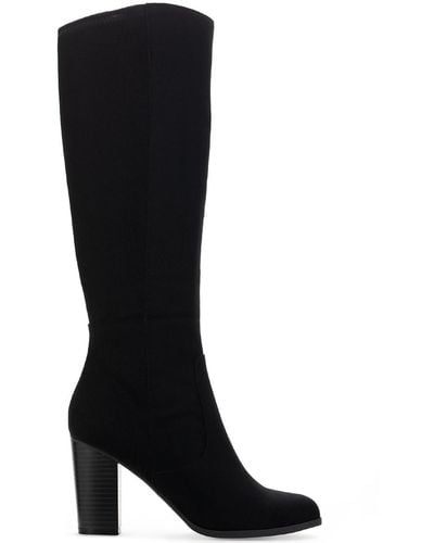 Style & Co. Addyy Faux Suede Wide Calf Knee-high Boots - Gray