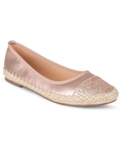 Wanted Zeal Faux Leather Slip On Ballet Flats - Pink