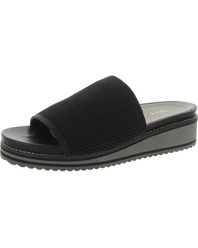 David Tate Alina Warm Casual Slide Sandals - Black
