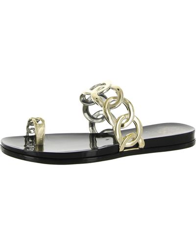 Vince Camuto Emagenta Chain Toe Loop Jelly Sandals - White