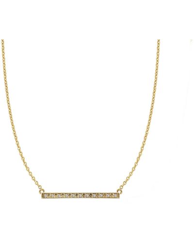 Ariana Rabbani Diamond Bar Necklace (small) - Multicolor