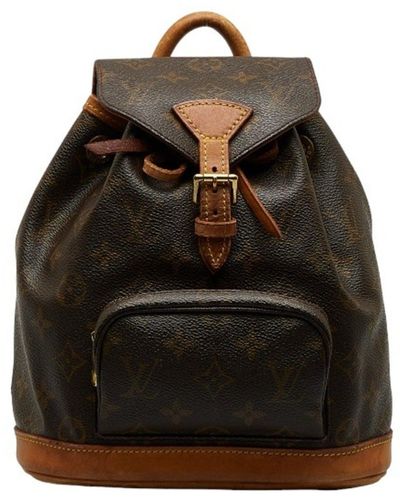 Louis Vuitton Montsouris Canvas Backpack Bag (pre-owned) - Black