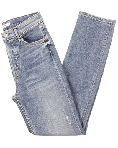GRLFRND Reed Denim Medium Wash Slim Jeans - Blue