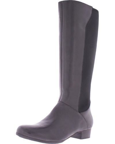 Trotters Misty Pull On Tall Knee-high Boots - Gray