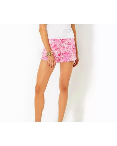 Lilly Pulitzer Oceanview Shorts In Seaside Scene - Pink
