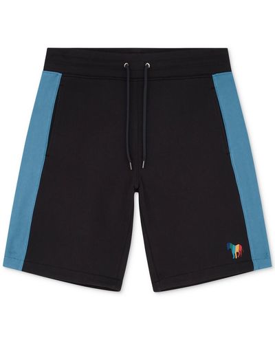 Paul Smith Colorblock Pull On Casual Shorts - Blue