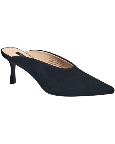 French Connection Lilliana Leather Mule Pump - Blue