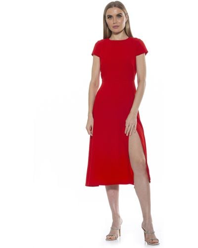 Alexia Admor Lily Midi Dress - Red