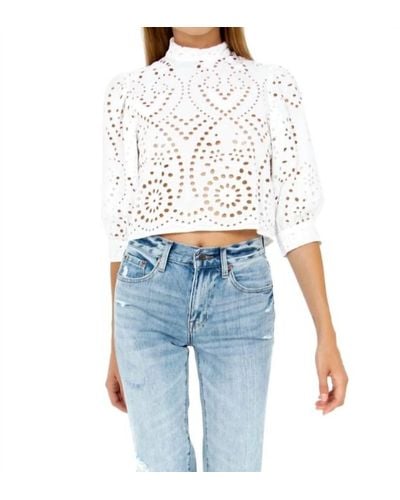 Rolla's Pre-loved Stephanie Lace Blouse - White