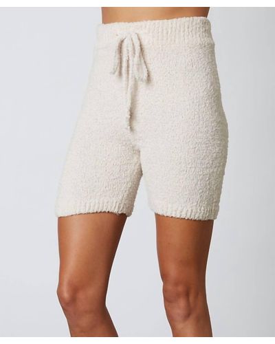 Nia Mid-length Sweater Short - Natural