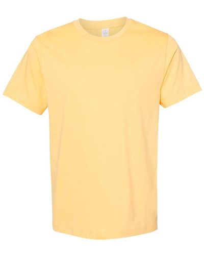Alternative Apparel Cotton Jersey Go-to Tee - Yellow