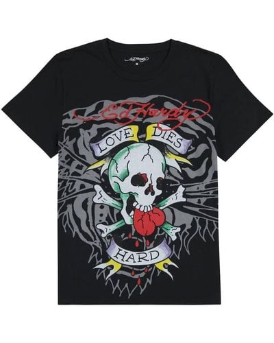 Ed Hardy Love Skull T-shirt - Black