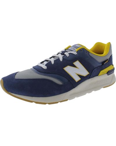 New Balance 997h Faux Suede Fitness Casual And Fashion Sneakers - Blue