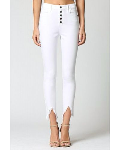 Hidden Jeans Caroline High Rise Skinny Jeans - White