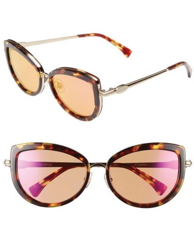 Wildfox Chaton Frame Sunglasses In Tortoise - Pink