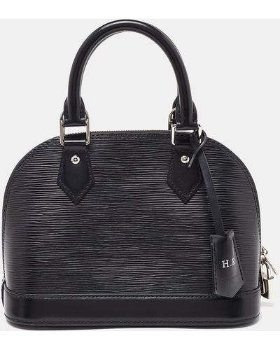 Louis Vuitton Epi Leather Alma Bb Bag - Black