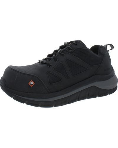 Merrell Slip Resistant Leather Work & Safety Shoes - Black