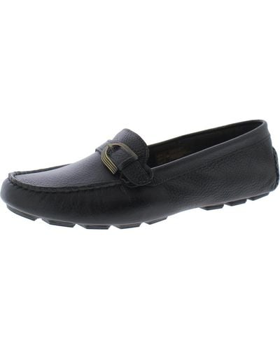 Rockport Bayview Rib Loafer Leather Loafers - Black