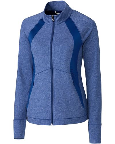 Cutter & Buck Ladies' Shoreline Colorblock Full-zip Jacket - Blue