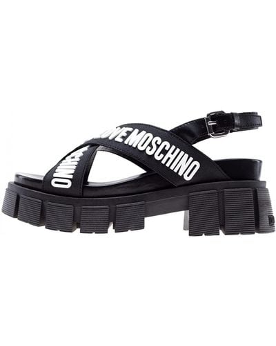 Love Moschino Tassel Sandal 100-white - Black